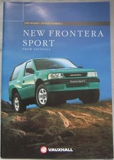 1995 Vauxhall Frontera Sport Edition No.2 Brochure Publication Number. V10308