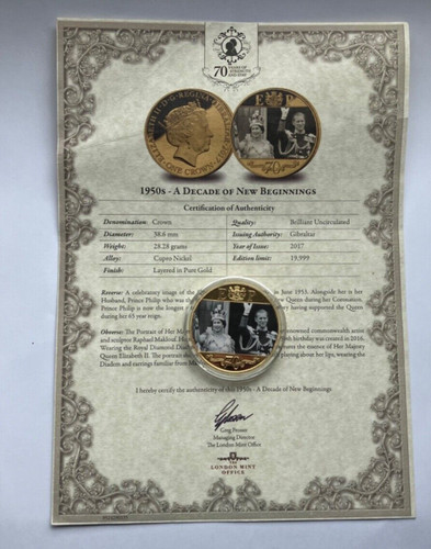 Gibraltar proof crown 2017 - proof,