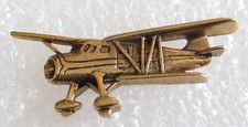 Vintage Airplane Biplane Lapel