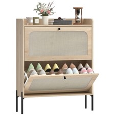 HOMCOM Narrow Shoe Cabinet