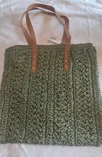 Woven Straw Summer Beach Tote