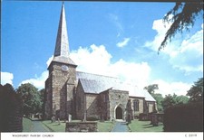 WADHAM PARISH CHURCH, Sussex - Vintage POSTCARD