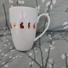 Limited Edition LINDT Gold Bunnies White Porcelain Mug 