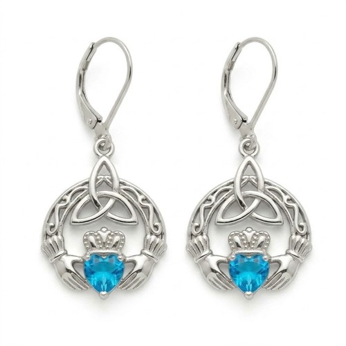 Celtic blue heart claddagh - heart,