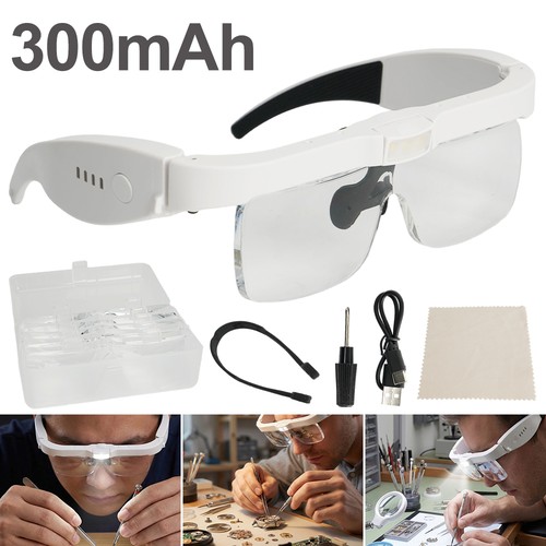 400 magnifier glasses with - 400%,