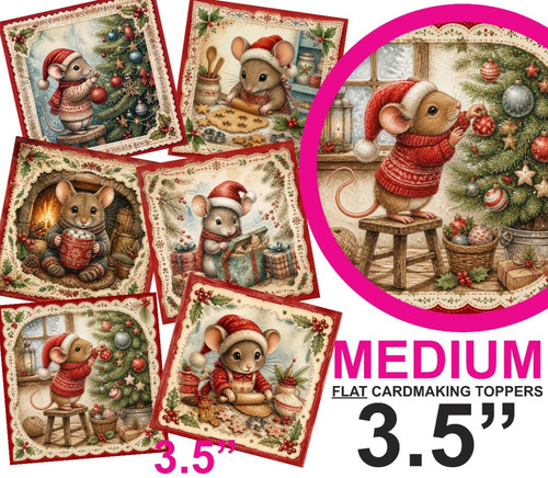 Vintage xmas card toppers - xmas,