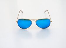Ray-Ban Sunglasses Aviator Blue Mirror Gold RB3025 112/17 XL 62mm £100 Off  NEW!