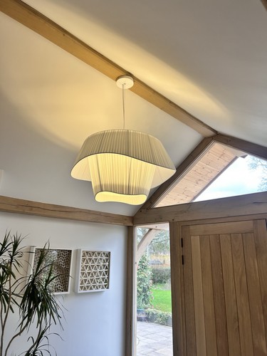 Large fabric light fitting - large,