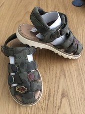 Next Boys Gladiator Sandals, Camouflage, Size 8, Green, New £21