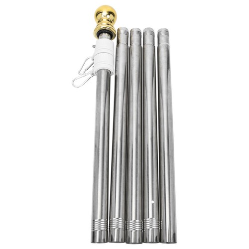 Flag pole kit stainless steel - kit,