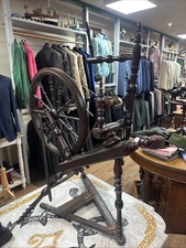 Antique Wooden Spinning Wheel