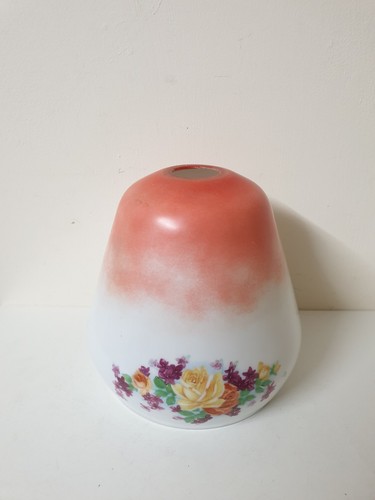 Old glass lightshade flower - old,