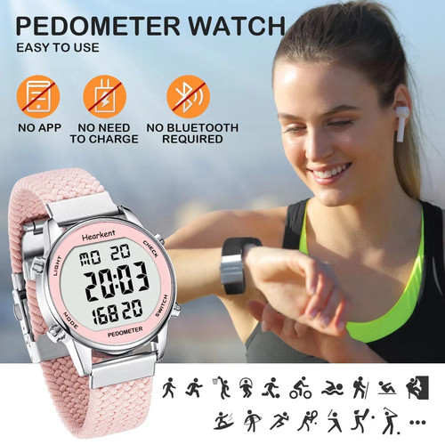 Pedometer watch for walking - pedometer,