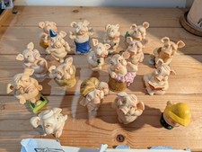 VERY Rare Collectables - Pipsqueaks Pig Ornaments (1993) - 17 Pigs In Total