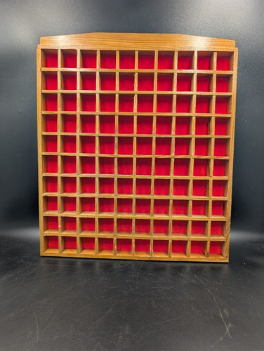 Wooden thimble display shelf - wooden,