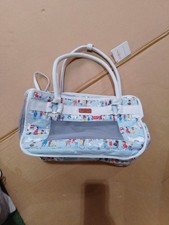 Cath Kidston Small Dog/Cat London People Powder Blue Pet Travel Carrier RRP £45