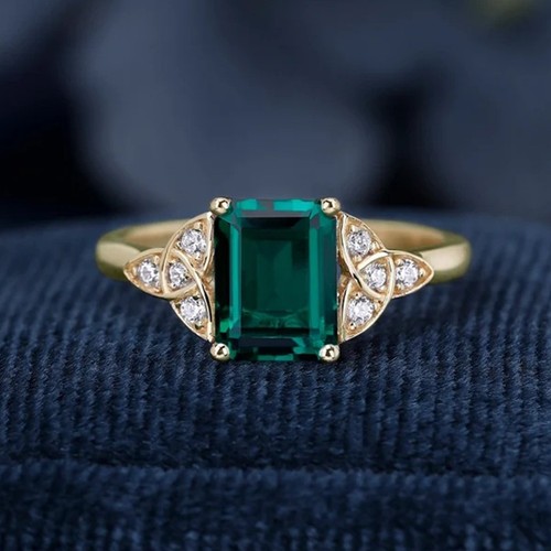 3ct emerald cut green - emerald,