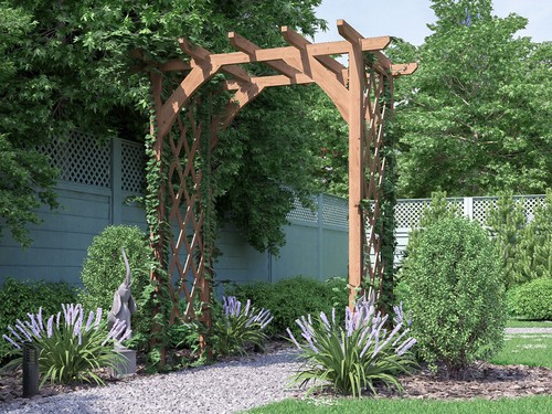 Wooden pergola lattice trellis - wooden,