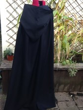very long black cloak cape