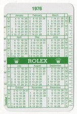 Rolex 1976 1977 - green, calendar