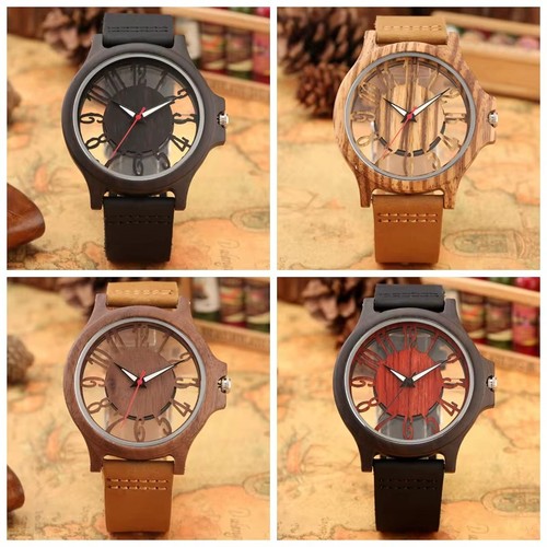 Handmade men bamboo watch - bamboo,