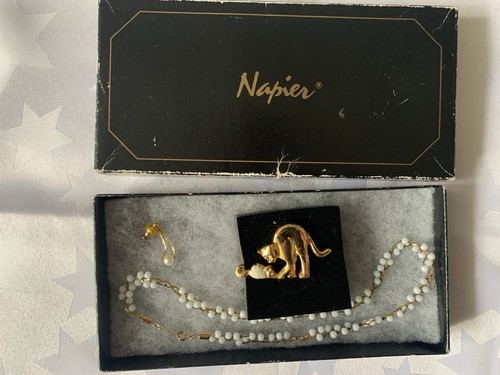 Vintage napier jewellery cat - jewellery,
