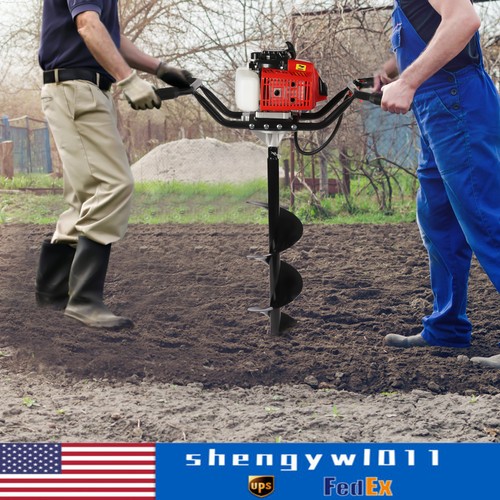 Man petrol earth auger fence - 2-man,