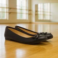 Lilley Womens Shoes Black Adults Ladies Ballerina School Work Gerri SIZE