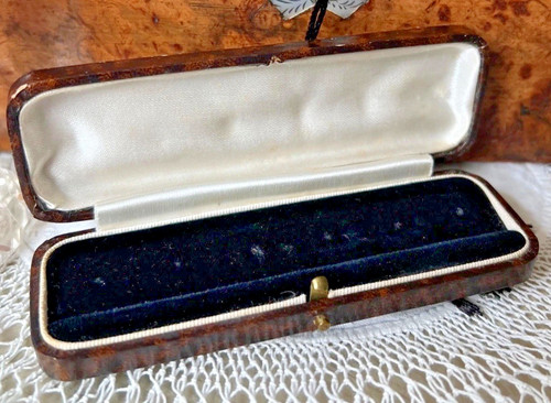 Vintage brown tooled faux - vintage,