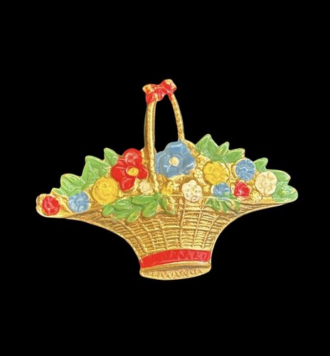 Antique vintage enamel flower - vintage,