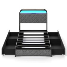 Twin Size Bed Frame w/ LED