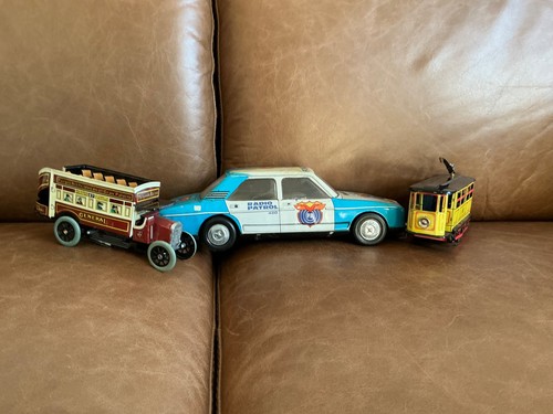 Vintage tin plate models - tin,