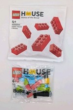 SEALED LEGO House Billund Exclusive 6 Red Bricks 4000044 + Meal Builder 40296
