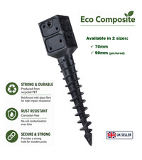 Ground screw fence square - ground,