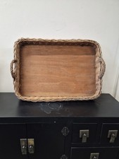 Vintage Wicker Cane Wooden