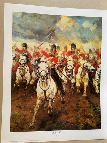 Scots greys military art print - military,