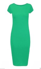 Womens Cap Sleeve Midi Dress