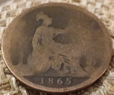 1865 VICTORIAN ONE PENNY COIN