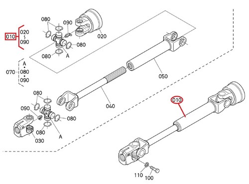 K575532030 mower deck drive - mower,
