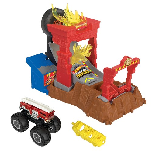 Hot wheels monster trucks fire - monster,
