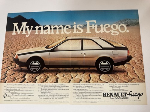 Original vintage renault fuego - vintage,