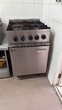 Commercial 4-Burner Gas Cooker with Oven Heavy Duty, Parry Commercial Oven