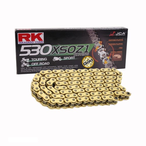 Motorcycle chain gold ring - gold,
