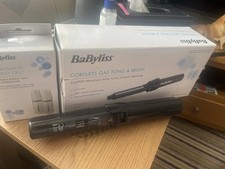 BaByliss  Pro Cordless Gas Hair Curling Tong Brush + 2 Extra Gas Refills