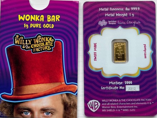 Willy wonka bar gold - wonka,