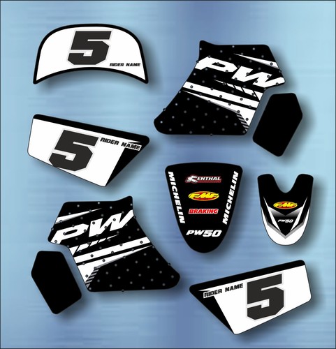 Yamaha black graphics - black,
