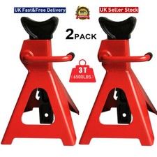 2Pcs 3 Ton Axle Stands Floor Jack Heavy Duty Lifting Capacity Stand Car Caravan