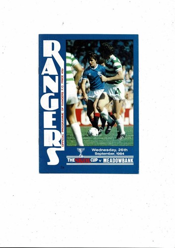 1984 rangers meadowbank - 1984/85,