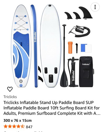 Triclicks inflatable stand - triclicks, up