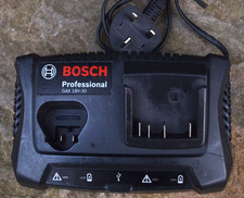 BOSCH GAX 18V-30 CORDED 230V 10.8V-18V DUAL BAY BATTERY CHARGER